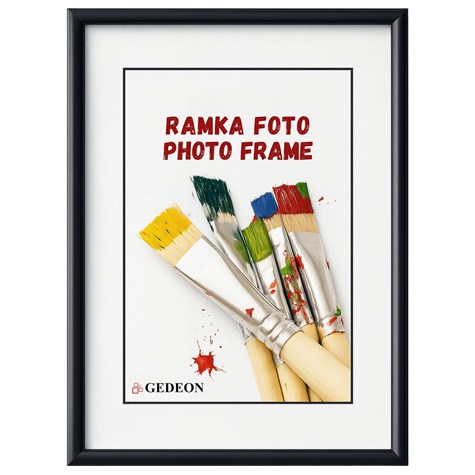 Ramka 21x29,7 plast.  szkło brązowa/niebieska/szara/czarna/czerwona/zielona/biała/gold/silver  BB2130 Gedeon
